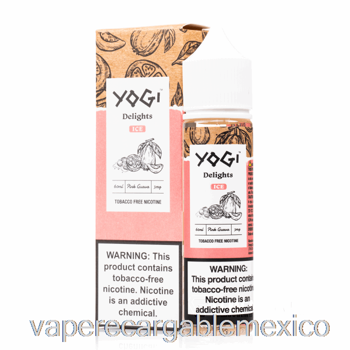 Vape Recargable Hielo De Guayaba Rosa - Delicias Yogi - 60ml 0mg